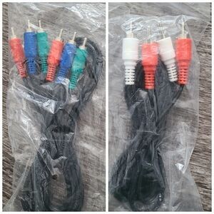 NEW Sealed 5-RCA Component Video & Audio Cable Set - RGB + Stereo - [Est. 6ft]